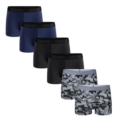 6-pack herr-boxershorts i bomull