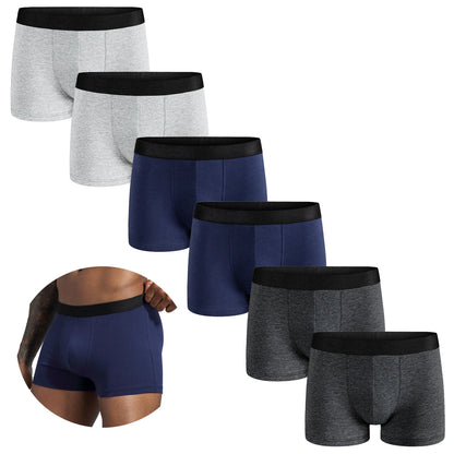 6-pack herr-boxershorts i bomull