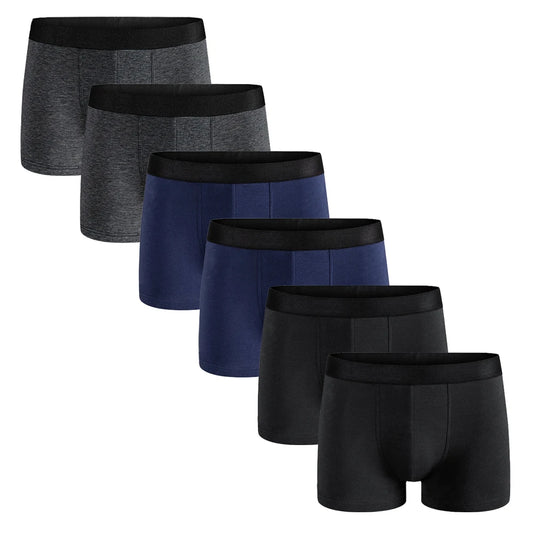 6-pack herr-boxershorts i bomull